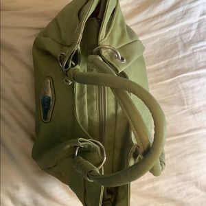Green shoulder bag by Strada